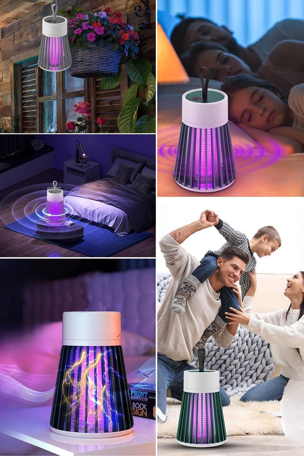 Woody Sofia  İç Ve Dış Mekanlar İçin Şarjlı Sinek Öldürücü Sivrisi