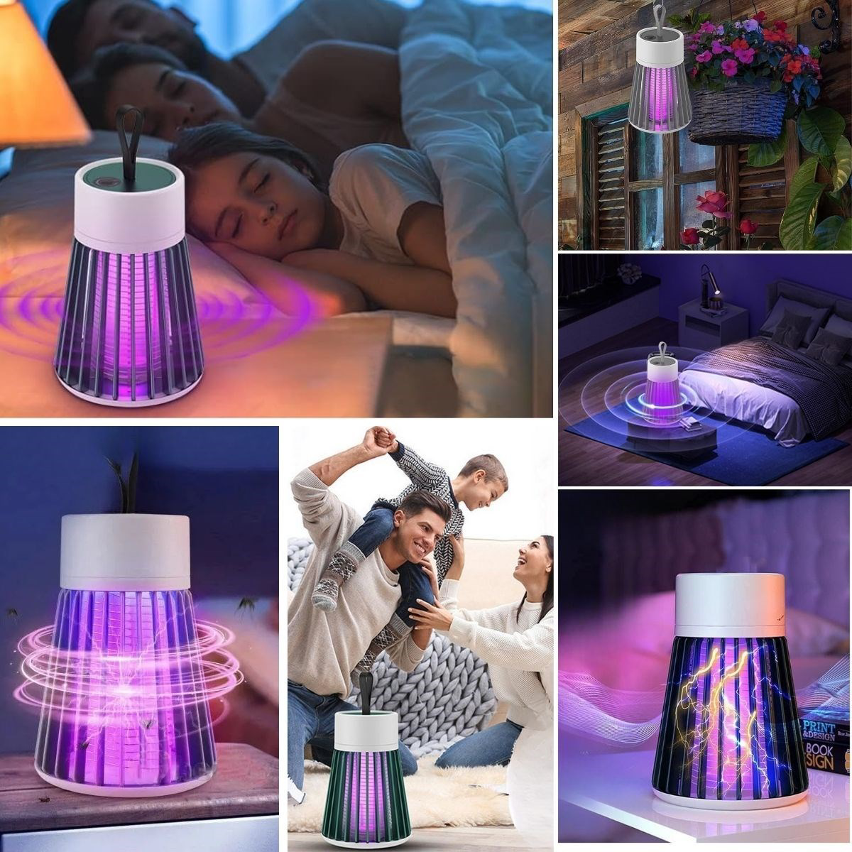 Woody Sofia  İç Ve Dış Mekanlar İçin Şarjlı Sinek Öldürücü Sivrisi