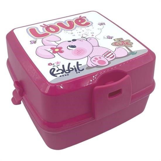 Woody Sofia  Kendiliğinden Kaşik Çatalli Beslenme Kutusu 4 Bölmeli