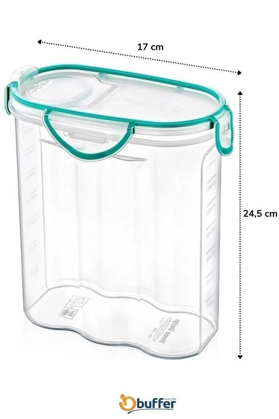 Woody Sofia® Kilitli Kapaklı Contalı Hava,Su Sıvı Geçirmez 2,4 Li