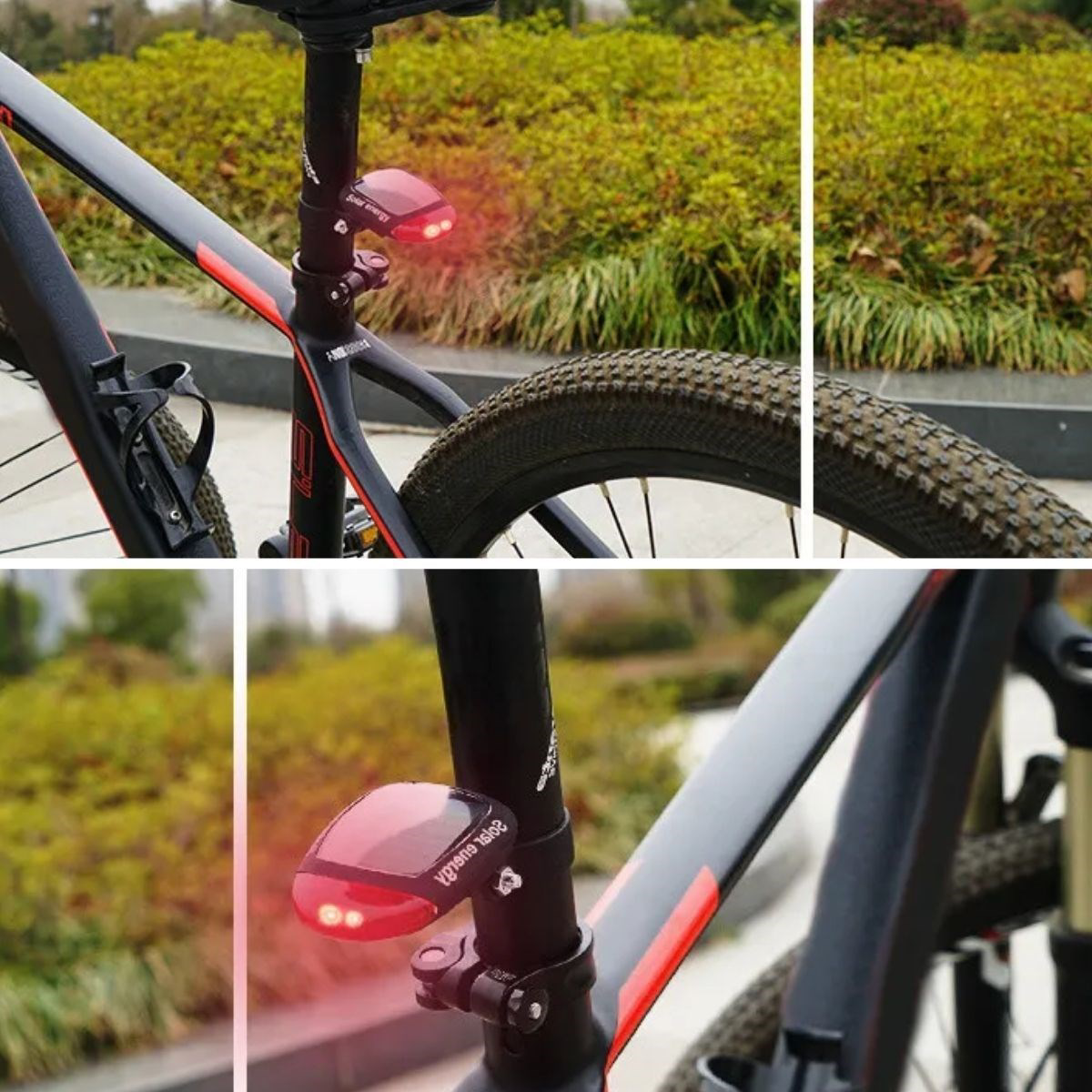 Woody Sofia LED Güneş Enerjisi ile Şarj Edilebilir Bisiklet Kuyru