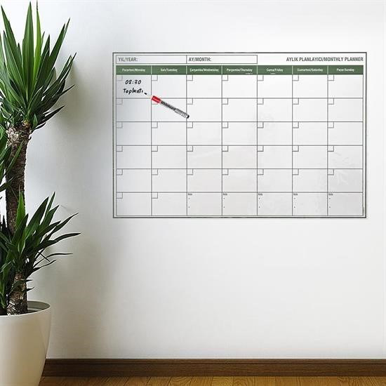 Woody Sofia Manyetik Yapışkanlı Bir Aylık Program Planlayıcı Takv