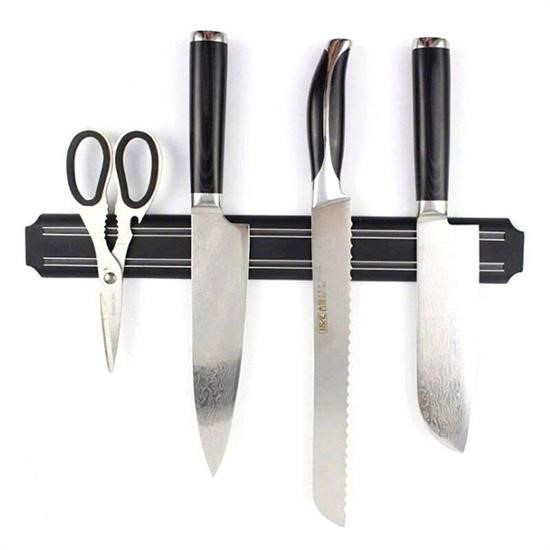 Woody Sofia® Mıknatıslı Paslanmaz Duvar Bıçak Askısı Standı 55 Cm