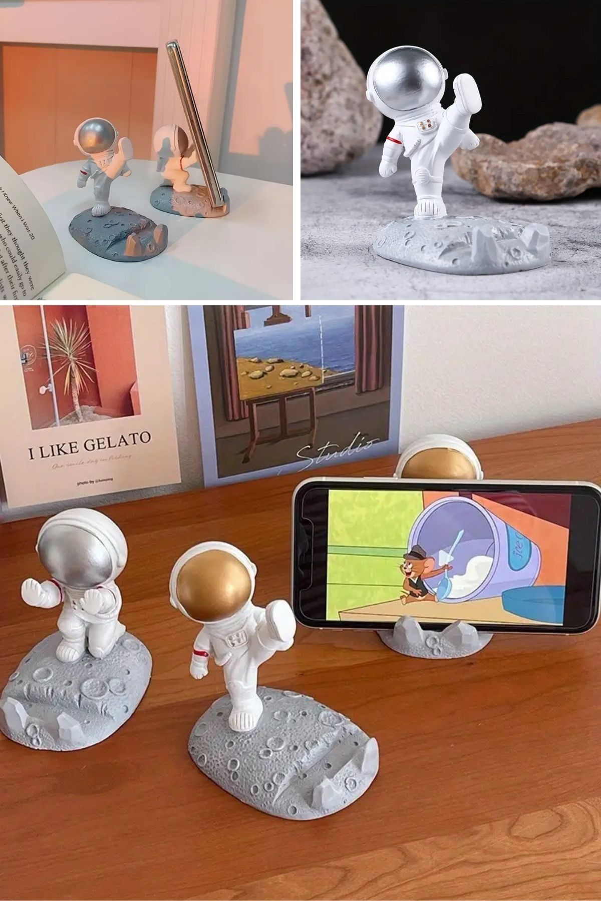 Woody Sofia Mini Astronot Model Telefon ve Tablet Tutucu Standı