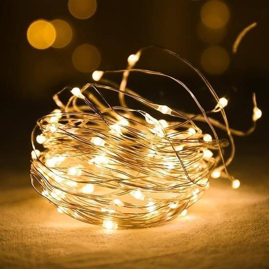 Woody Sofia Peri Led Işık 5 Metre (Sarı) Pilli Aydınlatma Şerit S