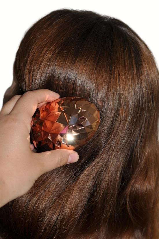 Woody Sofia Rose Gold Saç Düzleştirici Tarak Geniş Aralıklı Her S