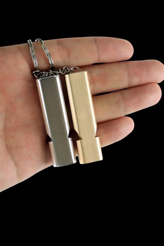 Woody Sofia  Sos Acil İmdat Düdüğü Alüminyum İslık Anahtarlık Kamp