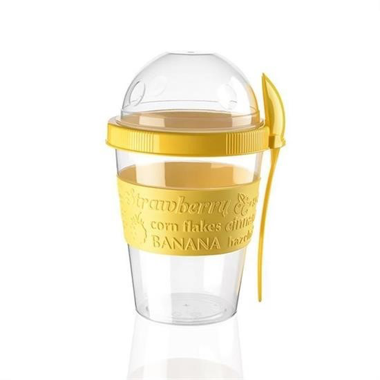 Woody Sofia Taken Go Kapaklı Kaşıklı Pratik Taşınabilir Meyveli Y