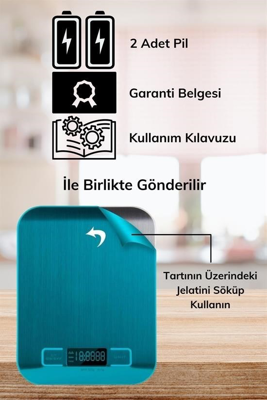 Woody Sofia TF 1002 Hassas Ölçümlü  Maksimum 5 Kg Kapasiteli Led 