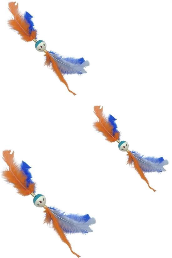 Woody Sofia ® Tüylü Püsküllü Kedi Oyuncağı Dikkat Çekici Renkli S