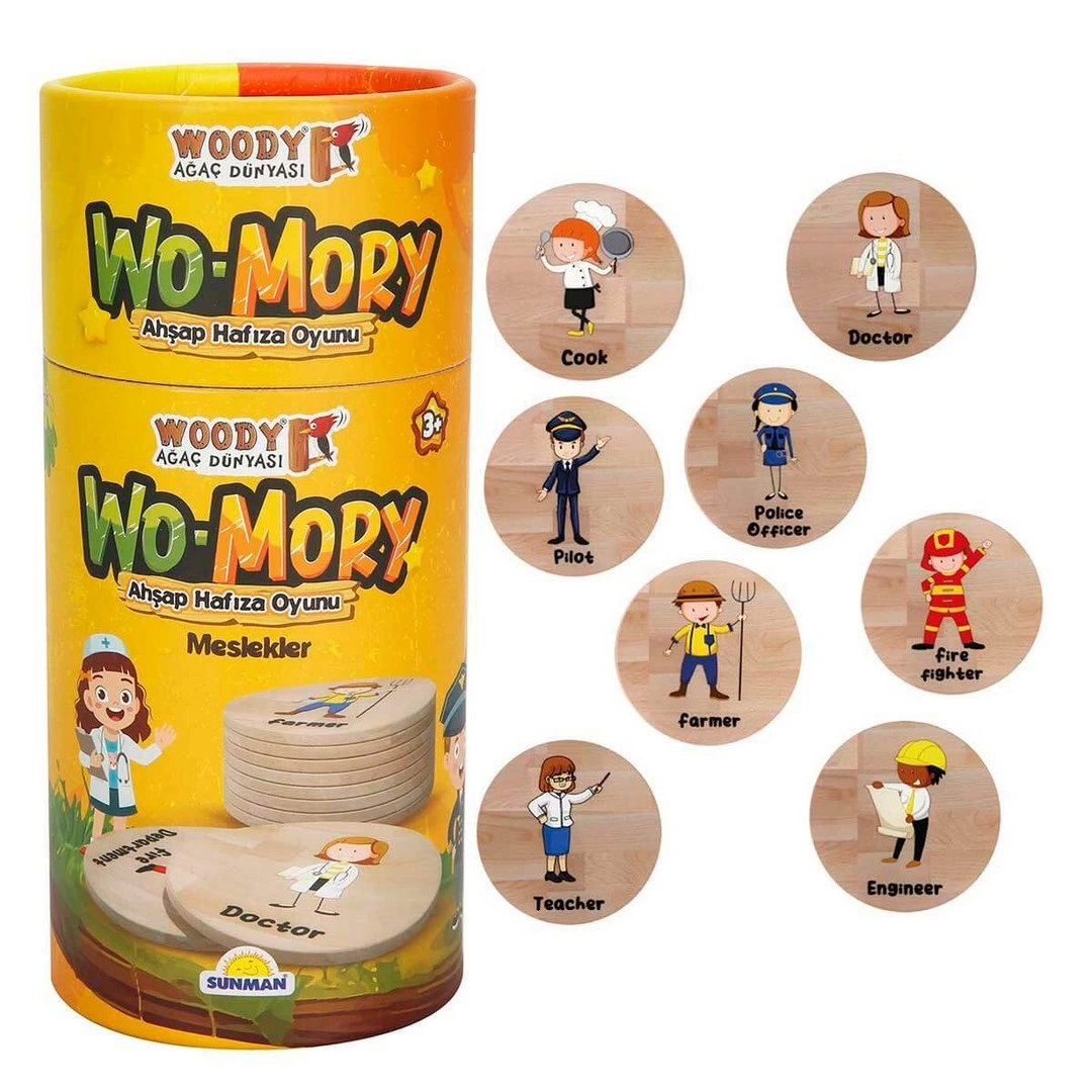 Woody Wo-Mory Ahşap Hafıza Oyunu