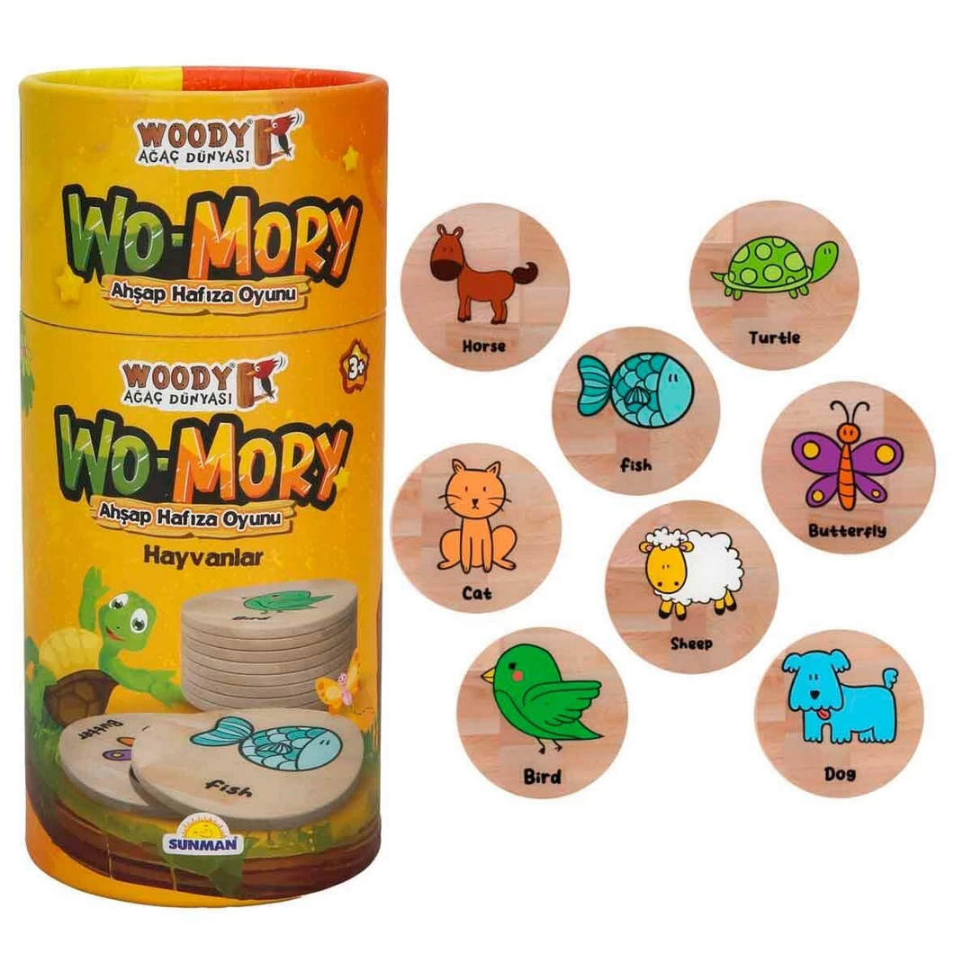 Woody Wo-Mory Ahşap Hafıza Oyunu