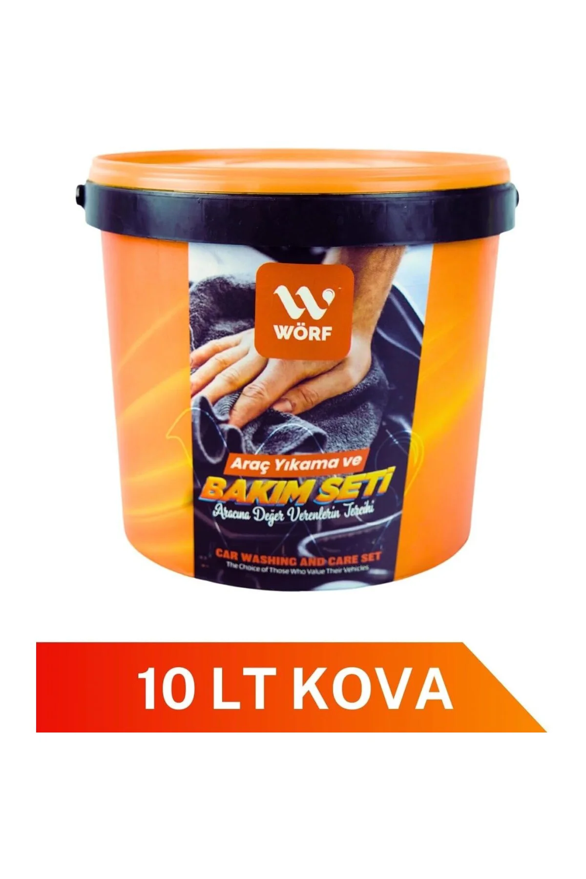 WÖRF 13'lü Araç Yıkama ve Bakım Seti, Kovalı Set, İç ve Dış Temiz
