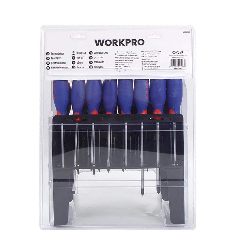 WORKPRO WP200507 100 Parça Duvar Askı Aparatlı Profesyonel CR-V Manyetik Tornavida ve Bits Uç Seti WORKPRO WP200507 100 Parça Duvar Askı Aparatlı Profesyonel CR-V Manyetik Tornavida ve Bits Uç Seti