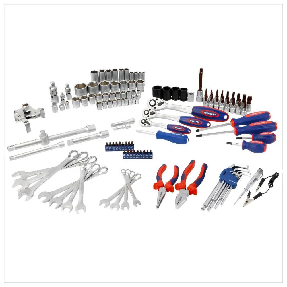 WORKPRO WP202533 1/4'’ 3/8’’ 1/2'’ 123 Parça Cr-V Metrik Ağır Hizmet Lokma ve Kombine Anahtar Takımı WORKPRO WP202533 1/4'’ 3/8’’ 1/2'’ 123 Parça Cr-V Metrik Ağır Hizmet Lokma ve Kombine Anahtar Takımı