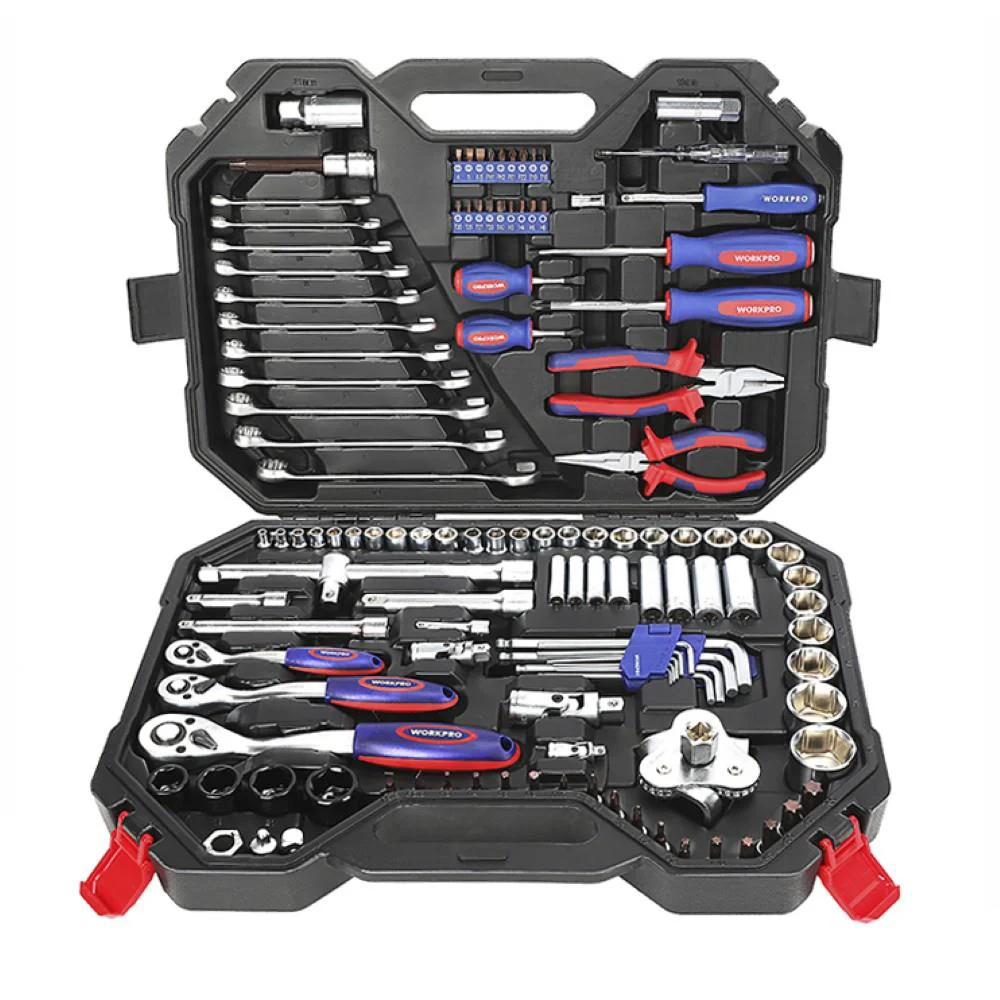 WORKPRO WP202533 1/4'’ 3/8’’ 1/2'’ 123 Parça Cr-V Metrik Ağır Hizmet Lokma ve Kombine Anahtar Takımı WORKPRO WP202533 1/4'’ 3/8’’ 1/2'’ 123 Parça Cr-V Metrik Ağır Hizmet Lokma ve Kombine Anahtar Takımı