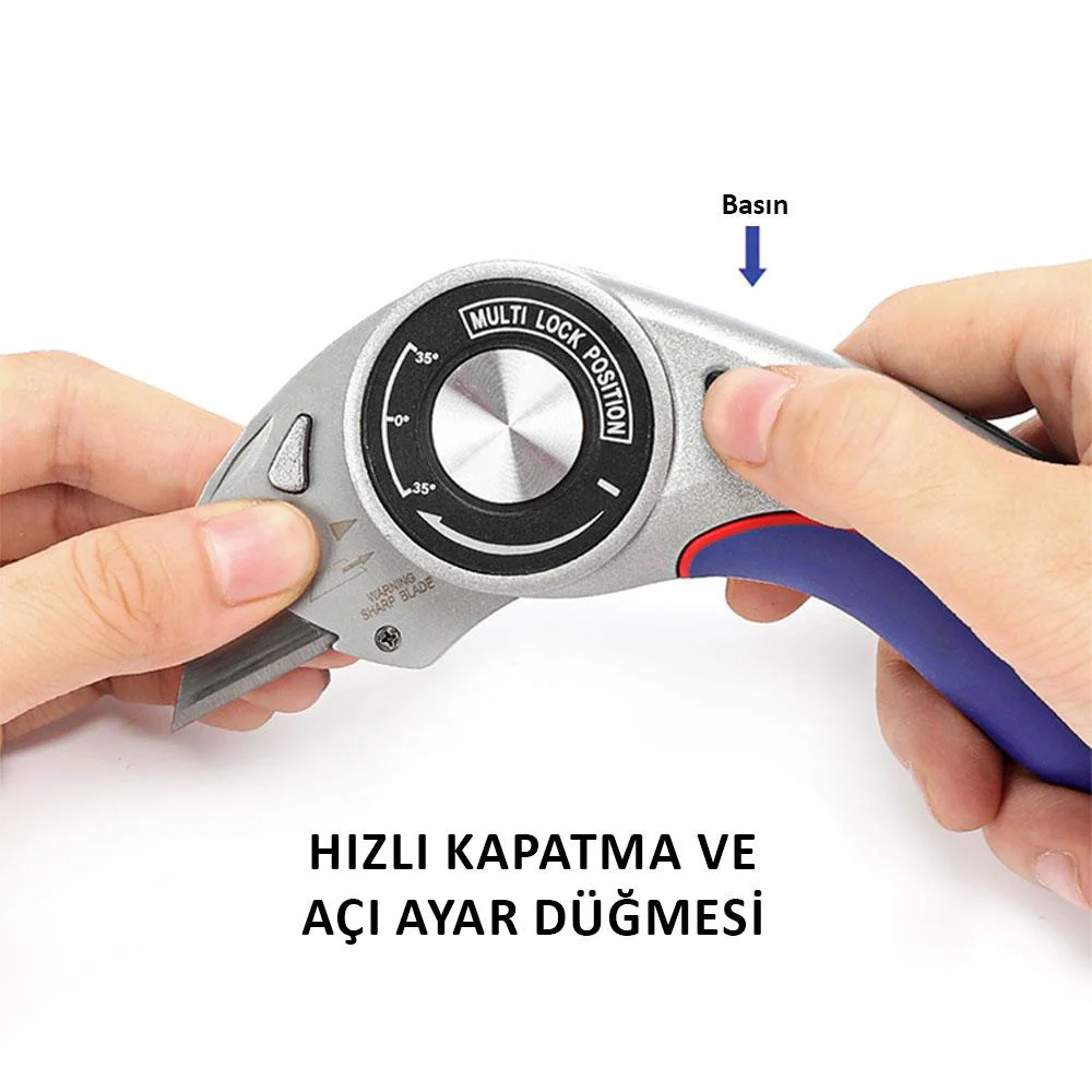 WORKPRO WP211013 Ağır Hizmet Alüminyum Gövde Açı Ayarlı Katlanır Rötuş Maket Bıçağı + 5 Adet Yedek Bıçak WORKPRO WP211013 Ağır Hizmet Alüminyum Gövde Açı Ayarlı Katlanır Rötuş Maket Bıçağı + 5 Adet Yedek Bıçak