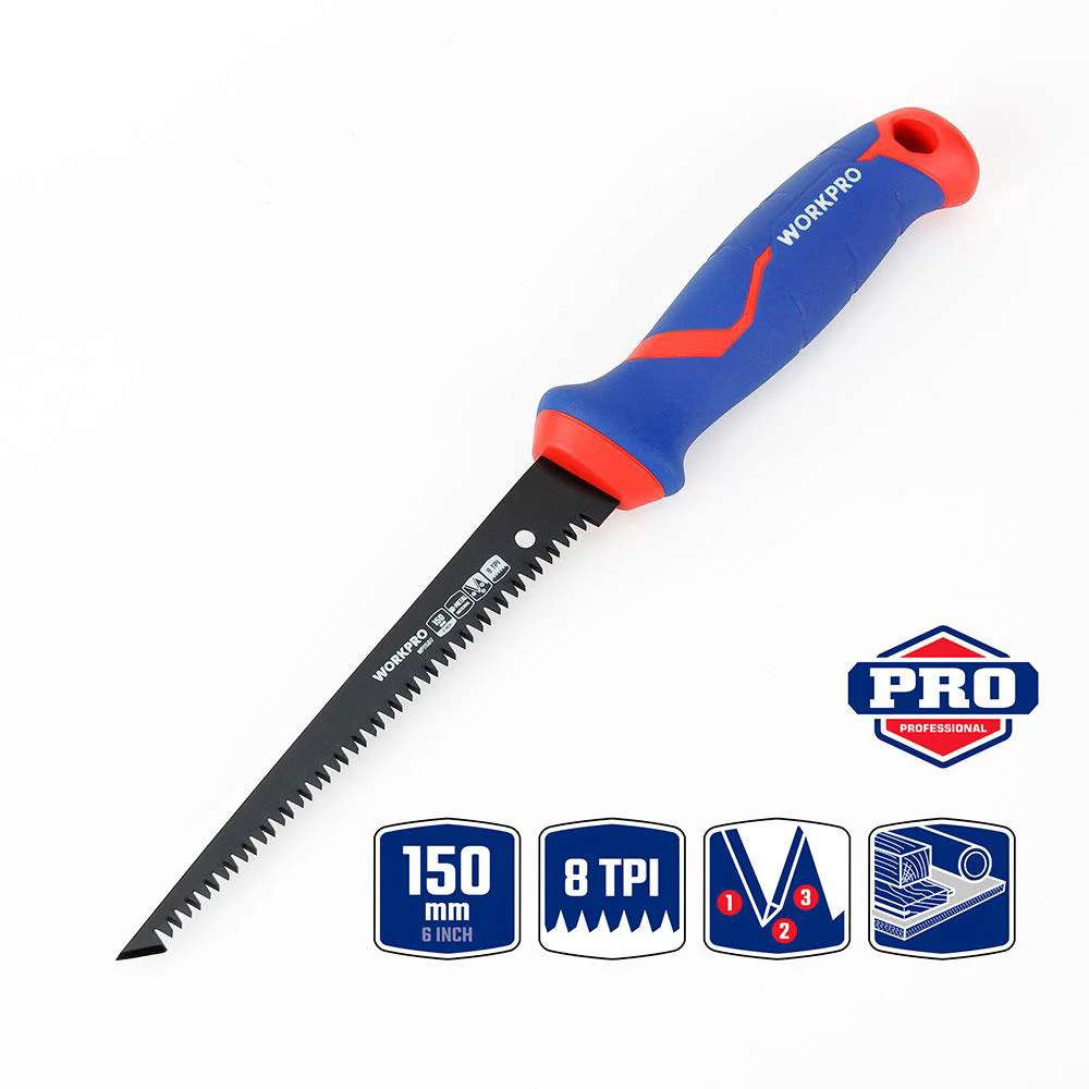WORKPRO WP215017 150mm Hızlı Kesim Profesyonel BI-METAL Alçıpan Testeresi WORKPRO WP215017 150mm Hızlı Kesim Profesyonel BI-METAL Alçıpan Testeresi