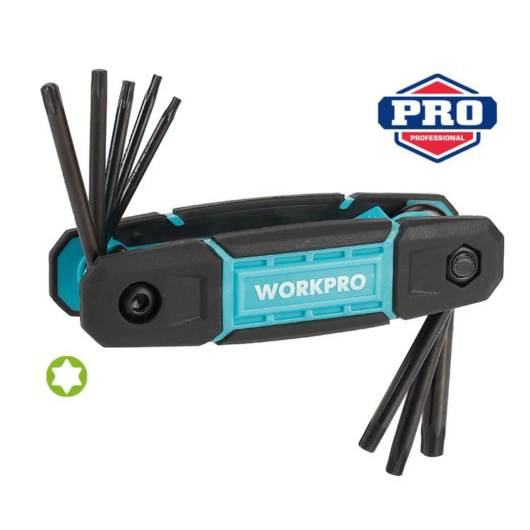 WORKPRO WP222030 8 Parça CR-V Çakı Tipi Torx Profesyonel Allen Anahtar Takımı WORKPRO WP222030 8 Parça CR-V Çakı Tipi Torx Profesyonel Allen Anahtar Takımı