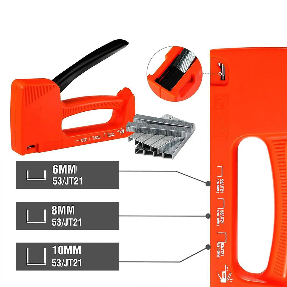 WORKPRO WP223001 6-10MM Mekanik Zımba Tabancası + 800 Adet Zımba WORKPRO WP223001 6-10MM Mekanik Zımba Tabancası + 800 Adet Zımba