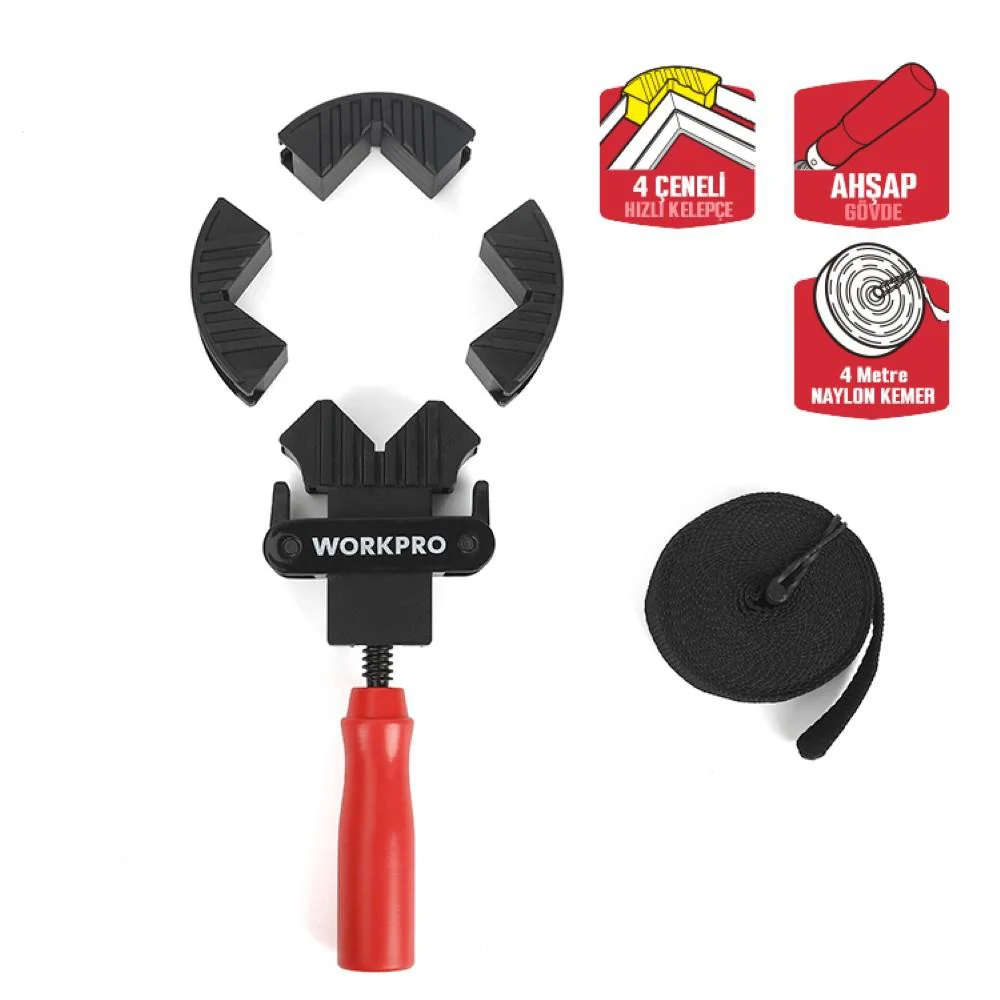 WORKPRO WP232044 4M Ayarlanabilir Bant Tipi Dört Köşeli Profesyonel İşkence WORKPRO WP232044 4M Ayarlanabilir Bant Tipi Dört Köşeli Profesyonel İşkence