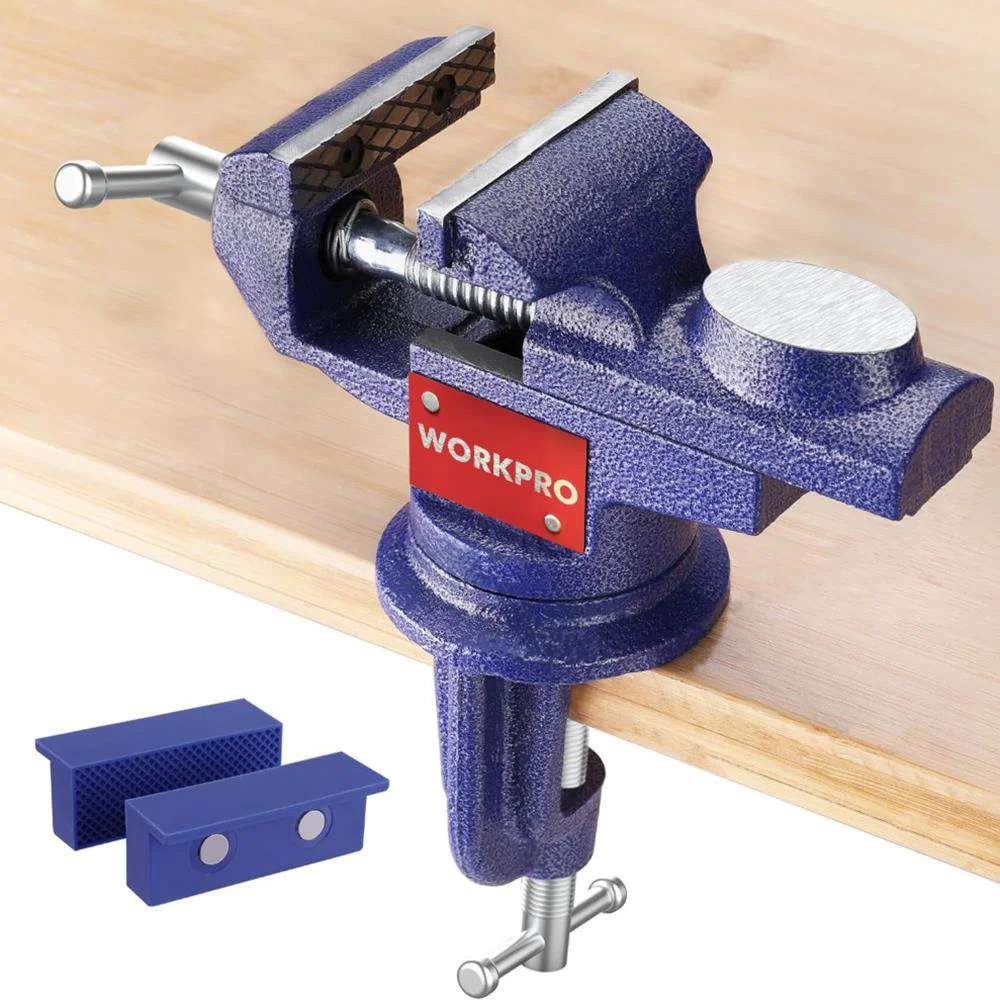 WORKPRO WP233010 65mm 360° Döner Tabanlı Örslü Profesyonel Mini Tezgâh Mengene WORKPRO WP233010 65mm 360° Döner Tabanlı Örslü Profesyonel Mini Tezgâh Mengene