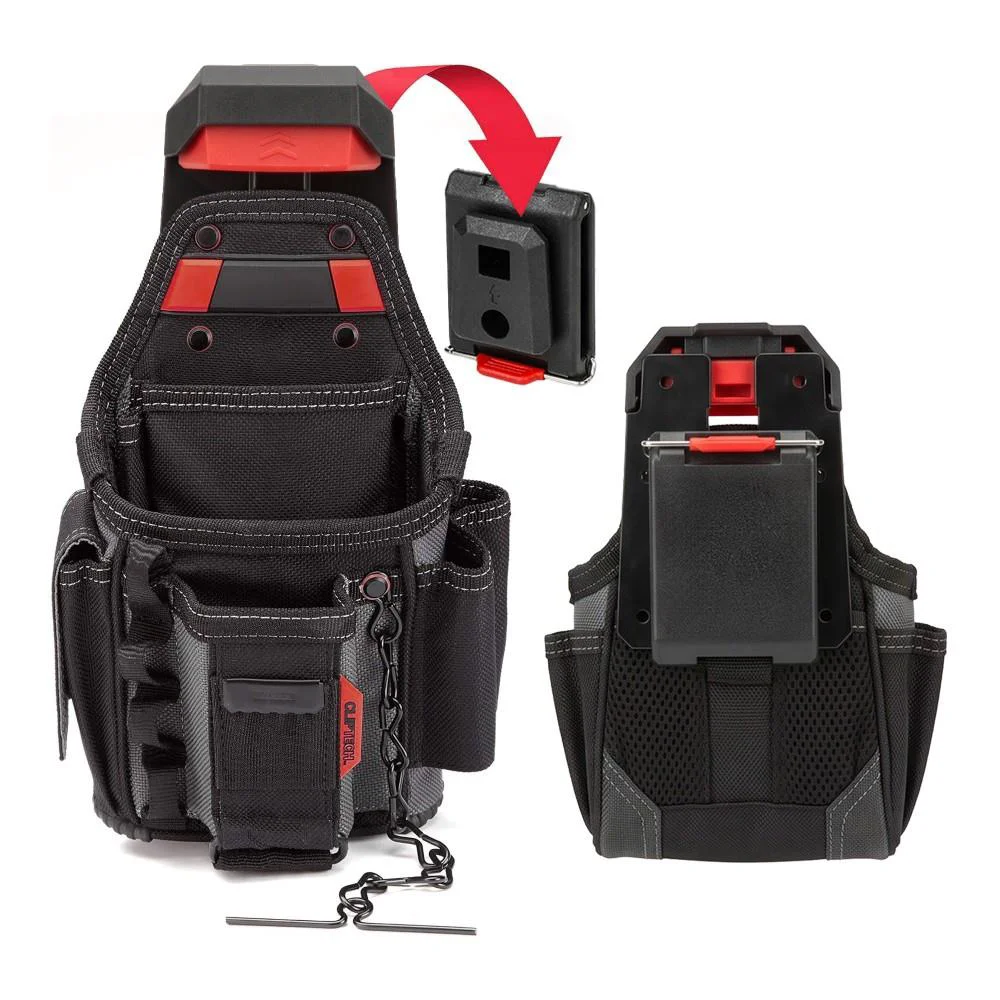 WORKPRO WP281079 Smart Clip Bel Tipi Alet Çantası Hızlı Tak-Çıkar Kemer Klipsi + Çanta Bağlantı Adaptörü