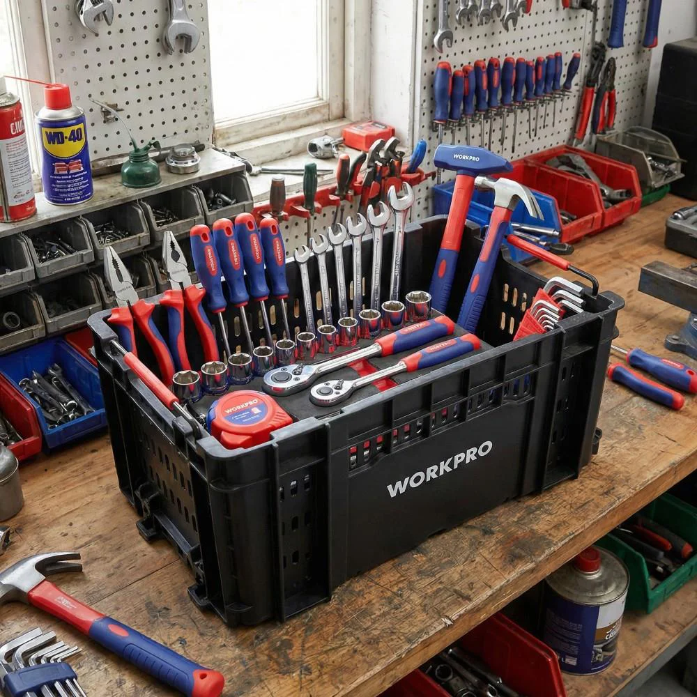 WORKPRO WP283028 46Lt 55,7x32,2x25cm Üstü Açık Profesyonel Takım Çantası