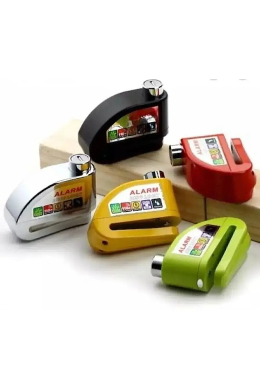 World Class 110 Db Siyah Alarmlı Disk Kilidi Hatırlatma Kablosu D