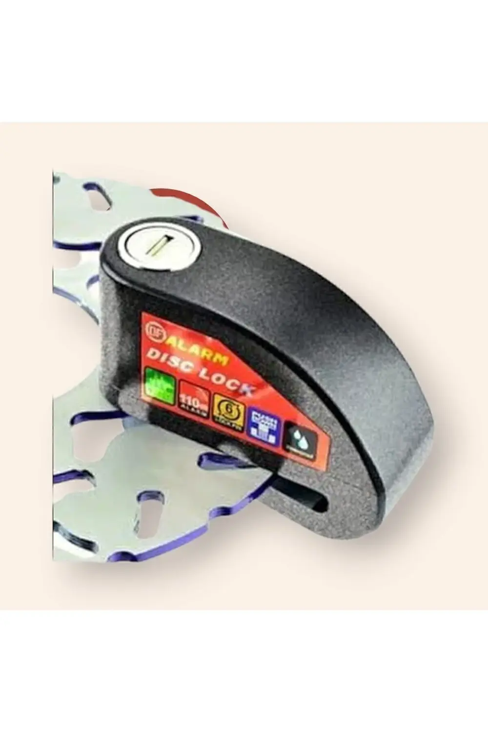 World Class 110 Db Siyah Alarmlı Disk Kilidi Hatırlatma Kablosu D