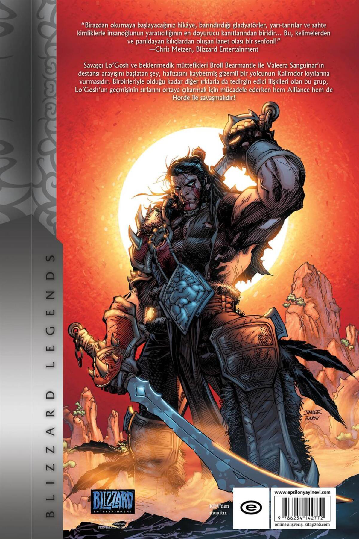 Epsilon Yayınevi World Of Warcraft Birinci Kitap Walter Simonson