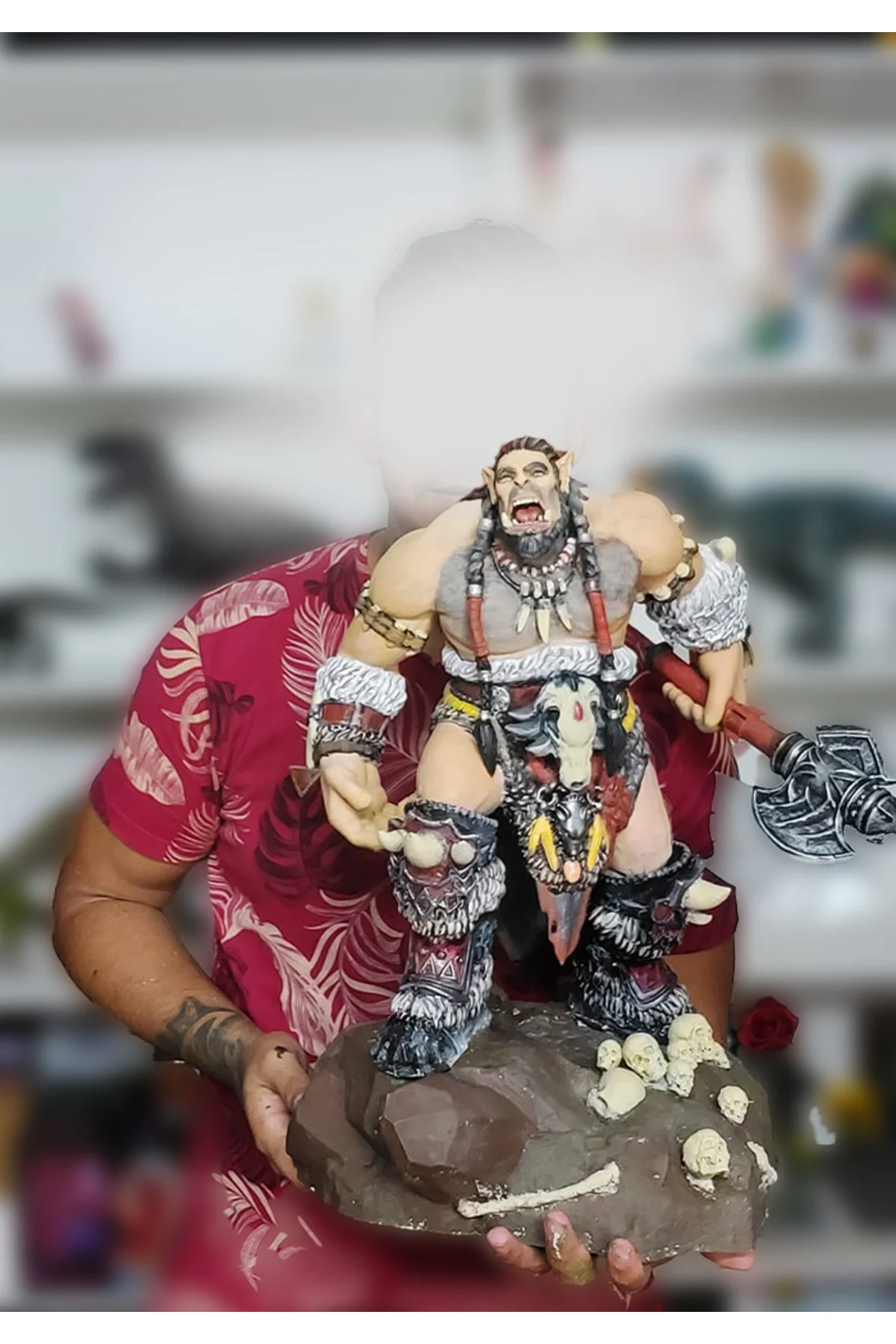 World Of Warcraft Durotan Figür WOW Durotan Obje 25CM Büyük Boy