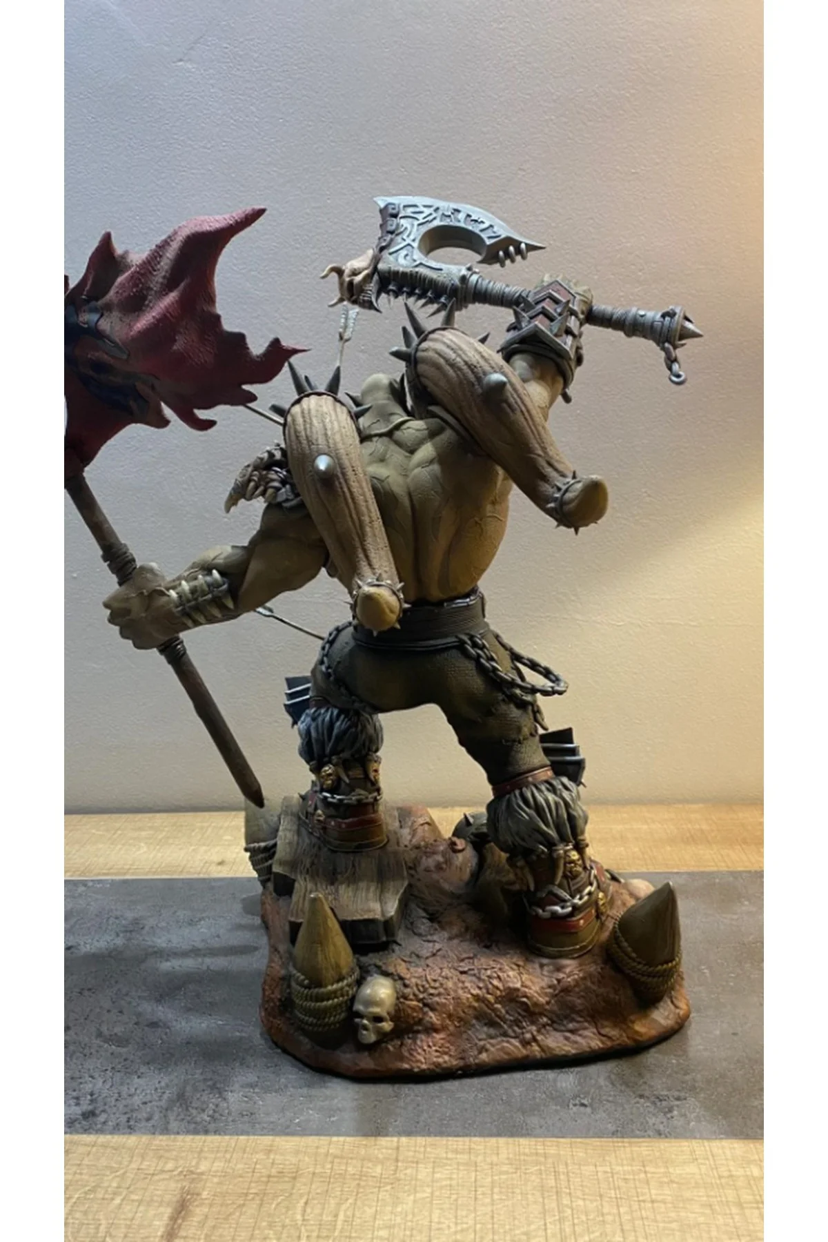 World Of Warcraft Hellscream Figür WOW Garrosh Hellscream Obje 25CM Büyük Boy