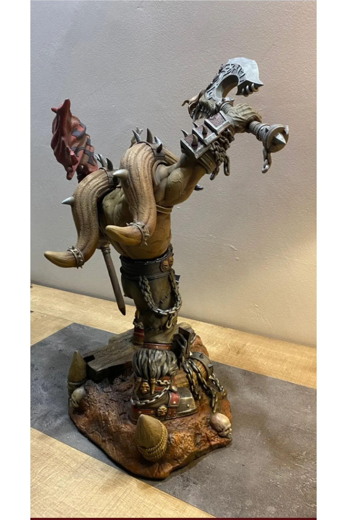 World Of Warcraft Hellscream Figür WOW Garrosh Hellscream Obje 25CM Büyük Boy
