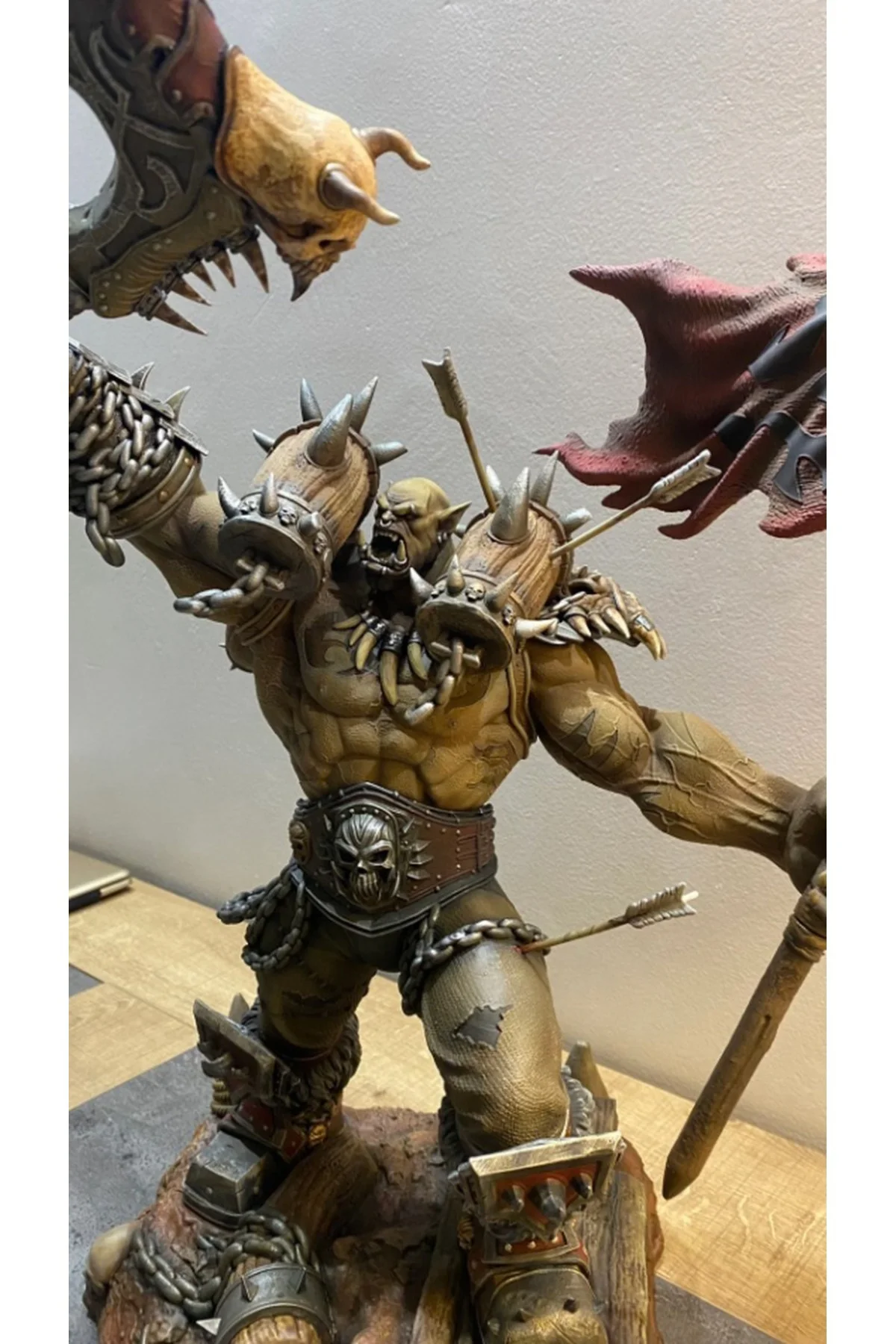 World Of Warcraft Hellscream Figür WOW Garrosh Hellscream Obje 25CM Büyük Boy
