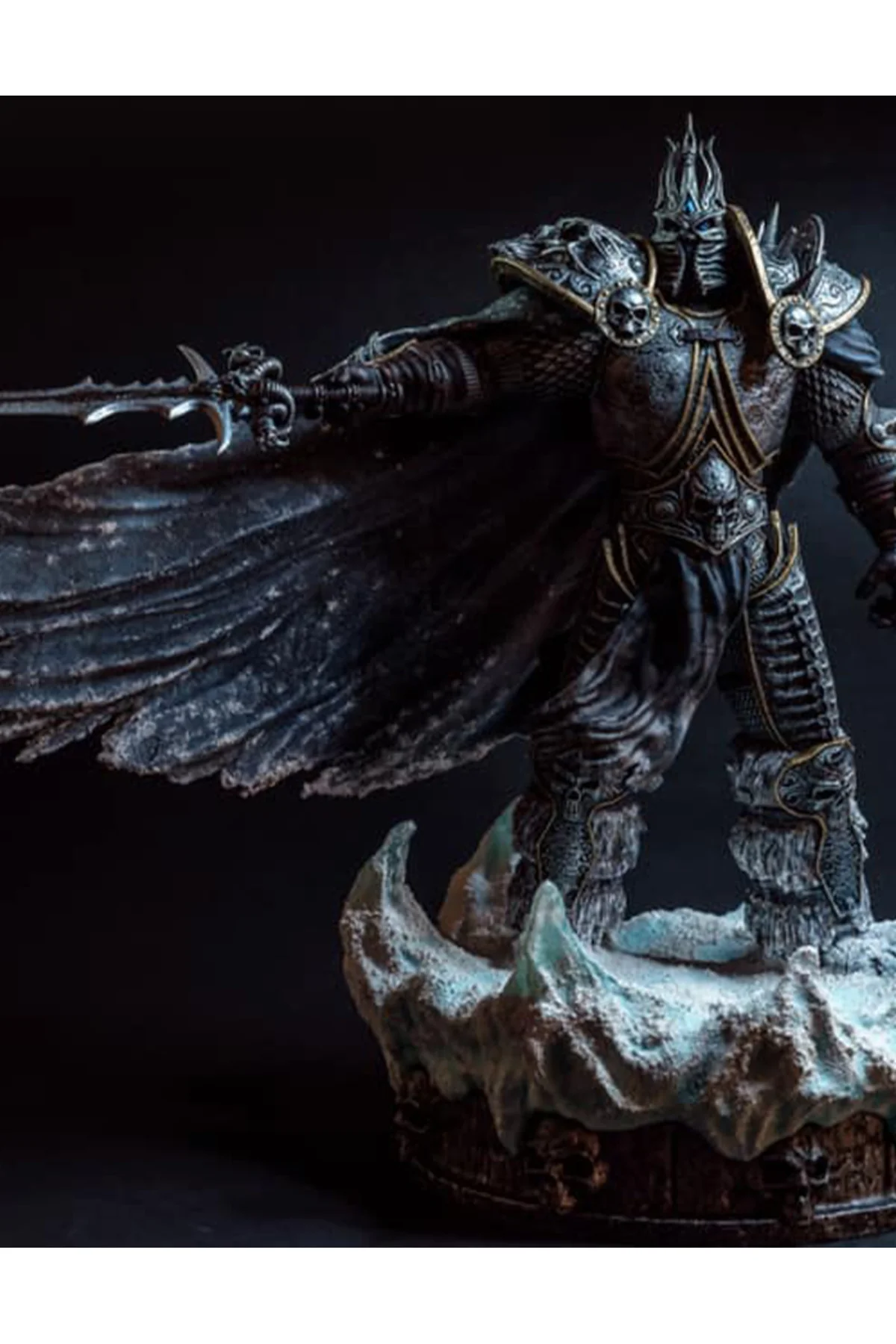 World of Warcraft Lich King Figür WOW Lich King Dekoratif Obje 25CM Büyük Boy
