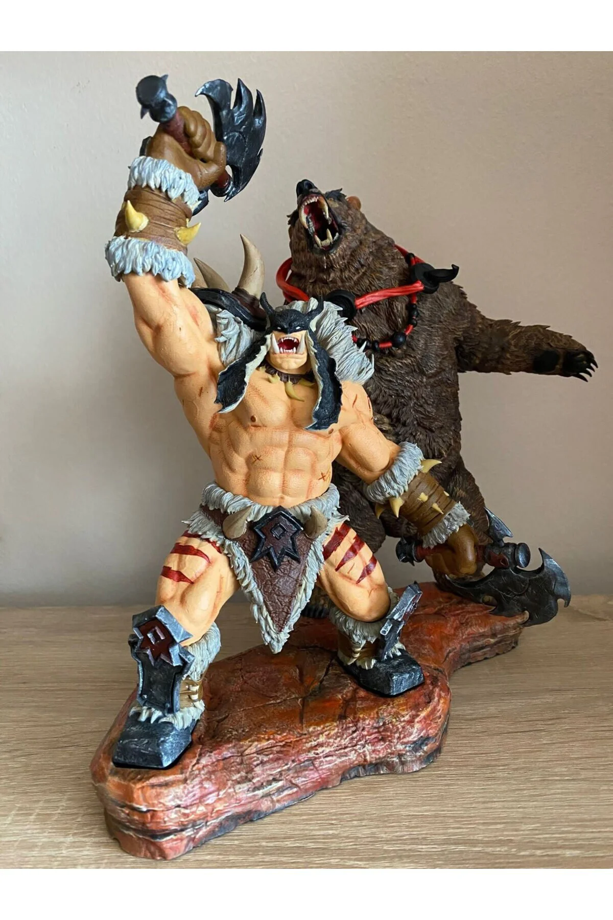 World Of Warcraft Rexxar ve Misha Figür WOW Rexxar ve Ayı Misha O
