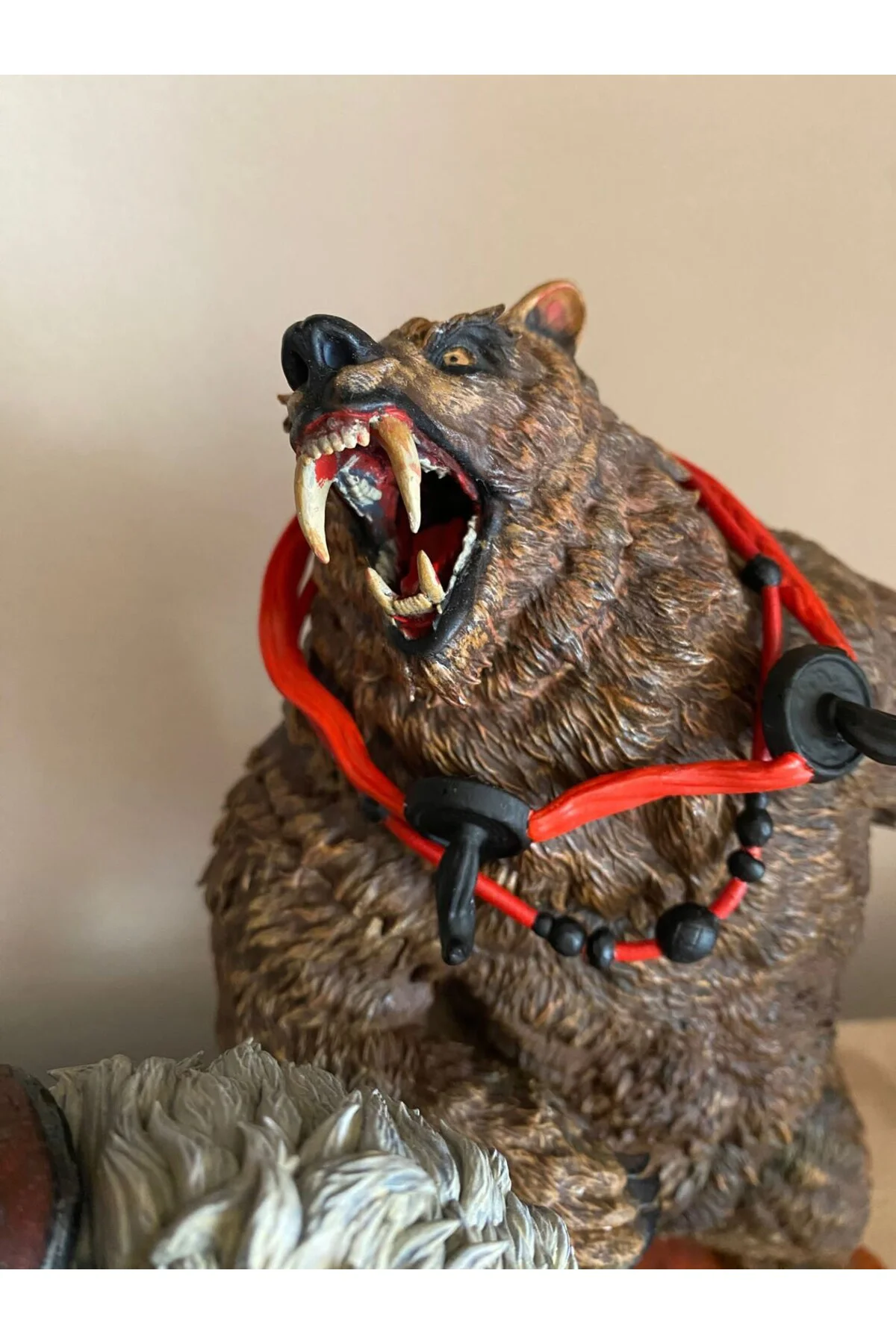 World Of Warcraft Rexxar ve Misha Figür WOW Rexxar ve Ayı Misha Obje 25CM Büyük Boy