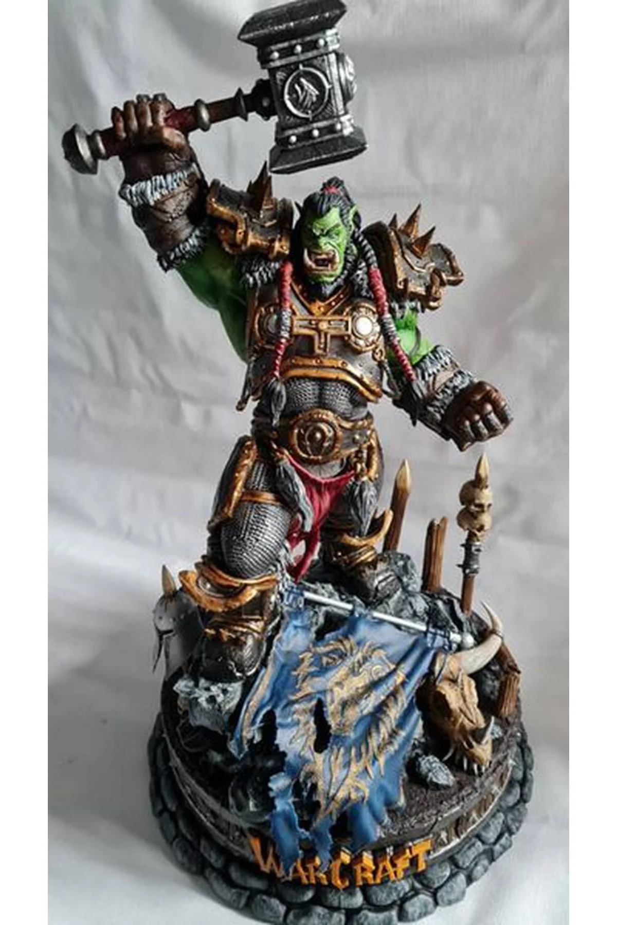 World Of Warcraft Thrall Figür WOW Thrall Warchief Obje 25CM Büyük Boy