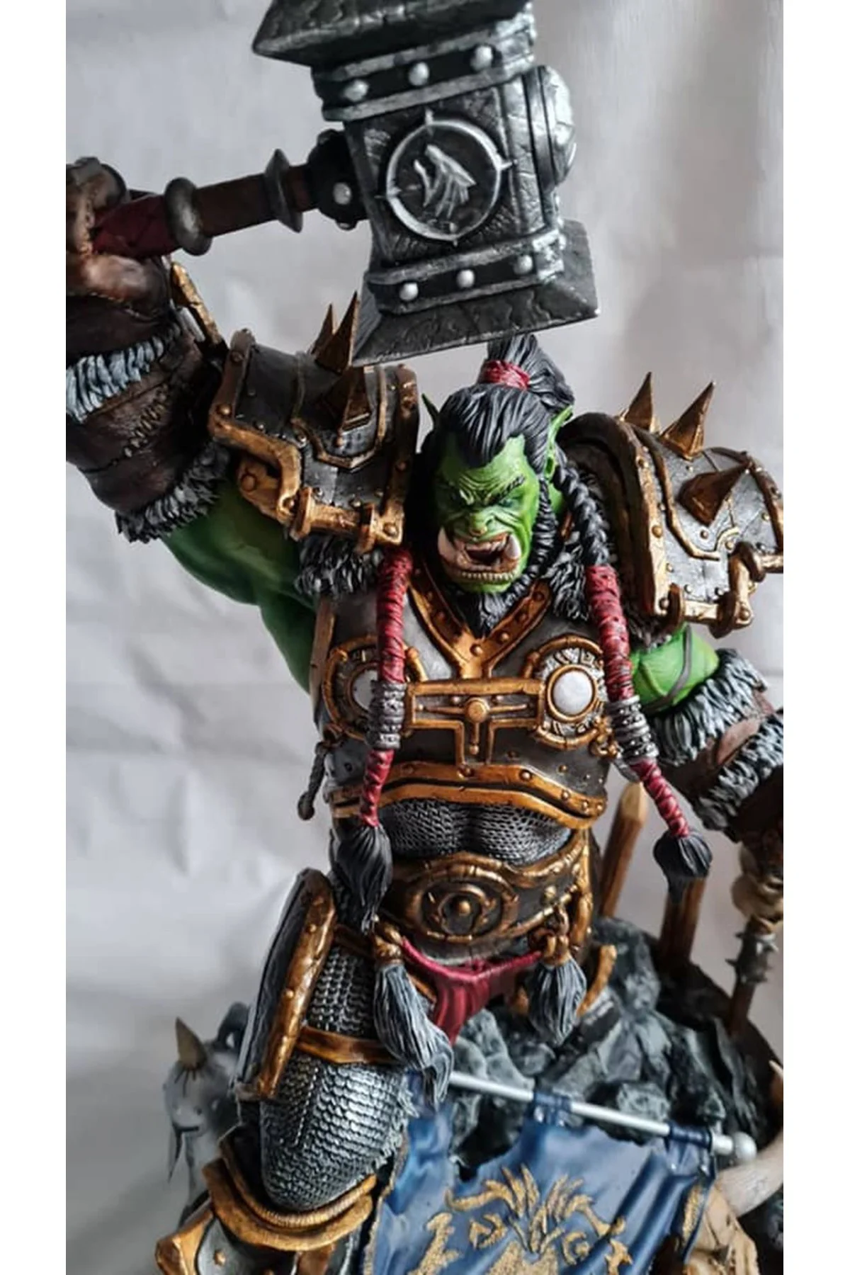World Of Warcraft Thrall Figür WOW Thrall Warchief Obje 25CM Büyük Boy