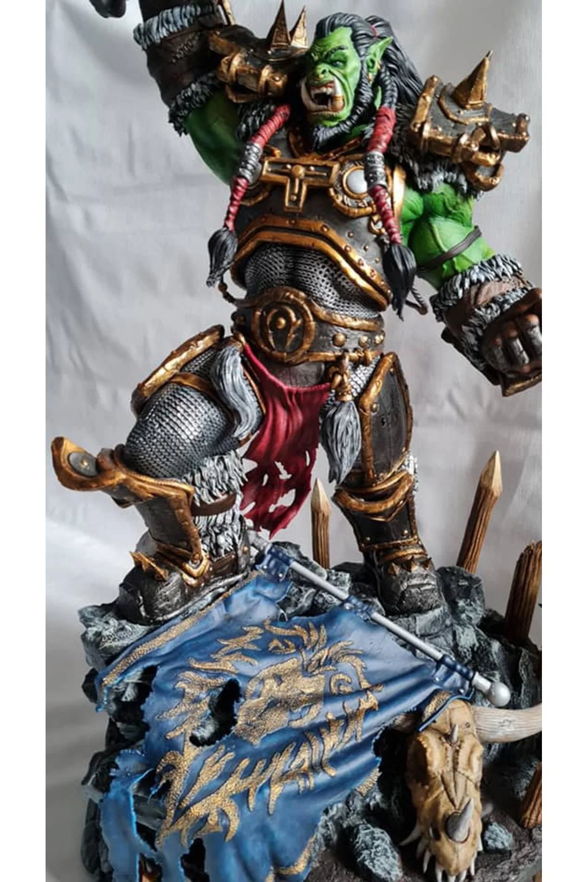 World Of Warcraft Thrall Figür WOW Thrall Warchief Obje 25CM Büyük Boy