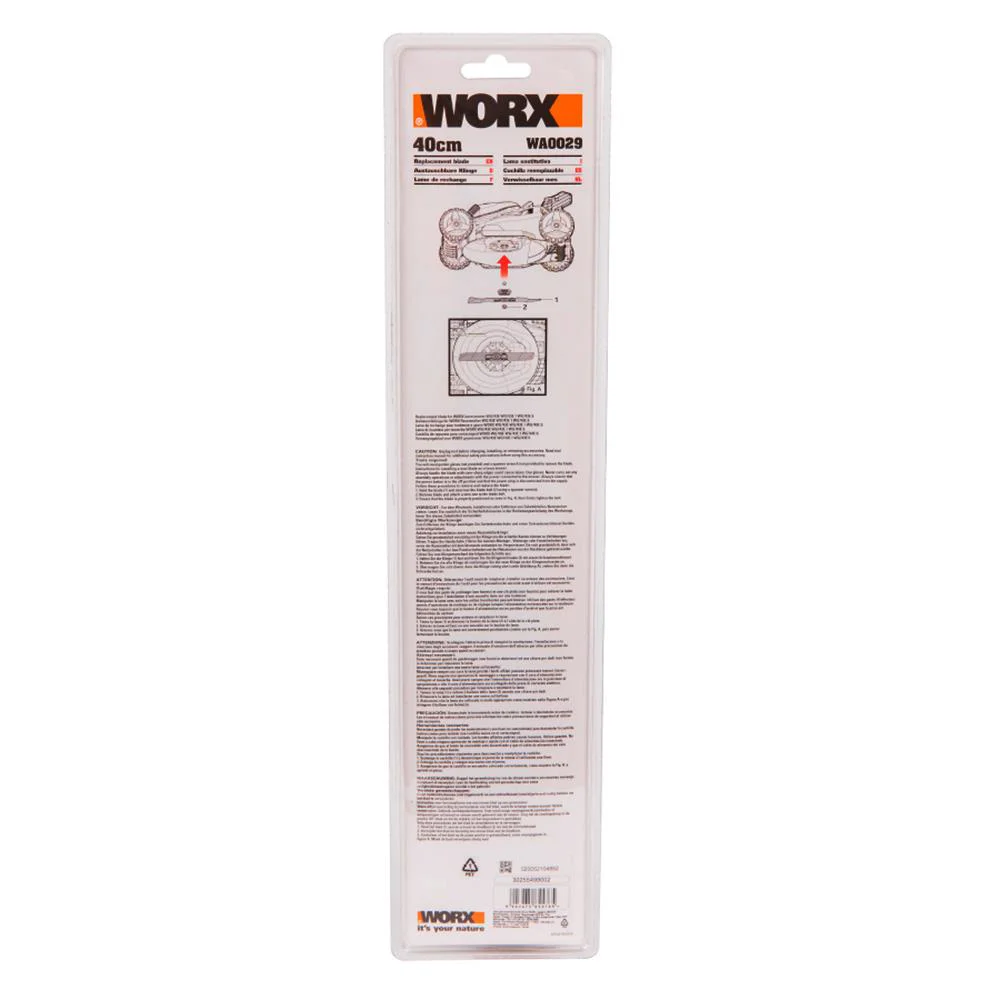 WORX WA0029 40CM WG743E Çim Biçme Makinesi için Yedek Bıçak WORX WA0029 40CM WG743E Çim Biçme Makinesi için Yedek Bıçak