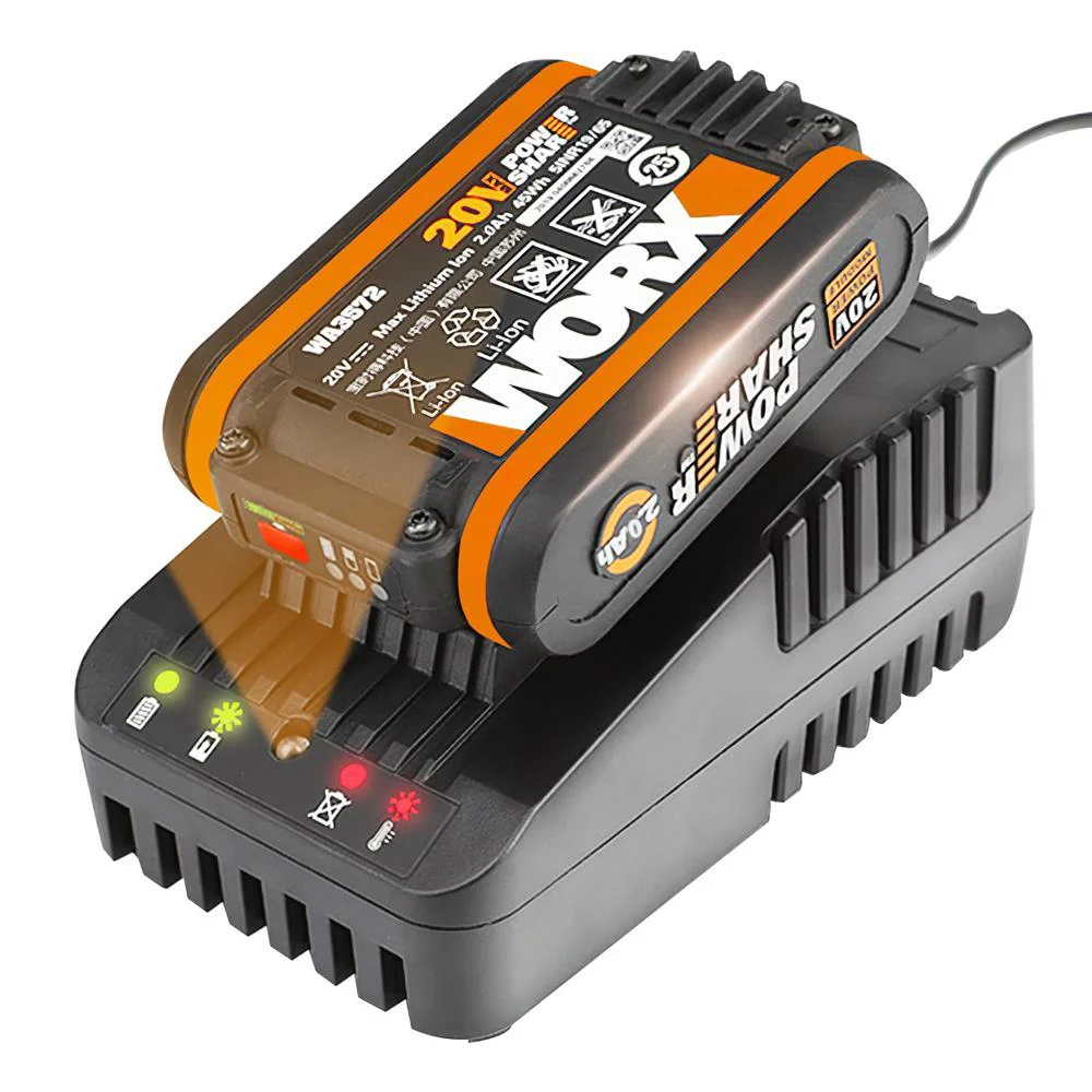 WORX WA3601 20Volt 2.0Ah. PowerShare Li-ion Akü ve Akü Şarj Cihazı WORX WA3601 20Volt 2.0Ah. PowerShare Li-ion Akü ve Akü Şarj Cihazı