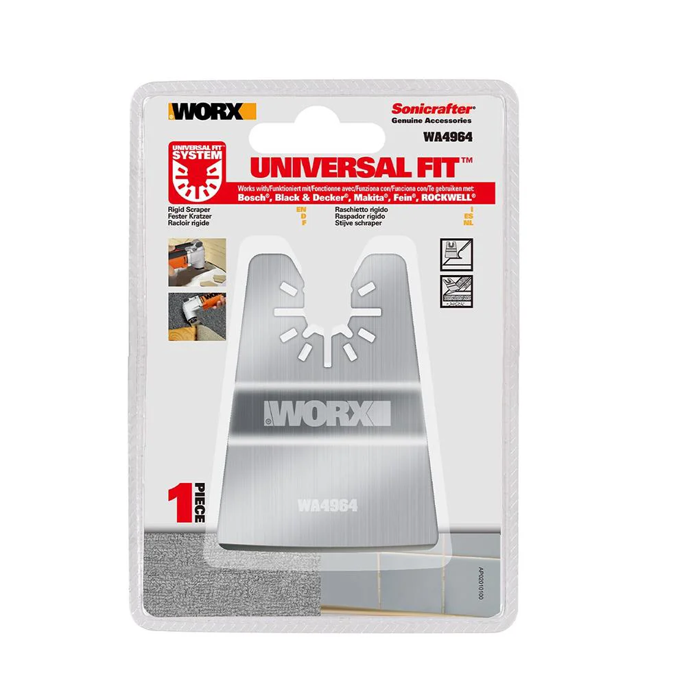 WORX WA4964 Çok Amaçlı Raspalama Makinası İçin 50mm Universal Kazıma Bıçağı WORX WA4964 Çok Amaçlı Raspalama Makinası İçin 50mm Universal Kazıma Bıçağı
