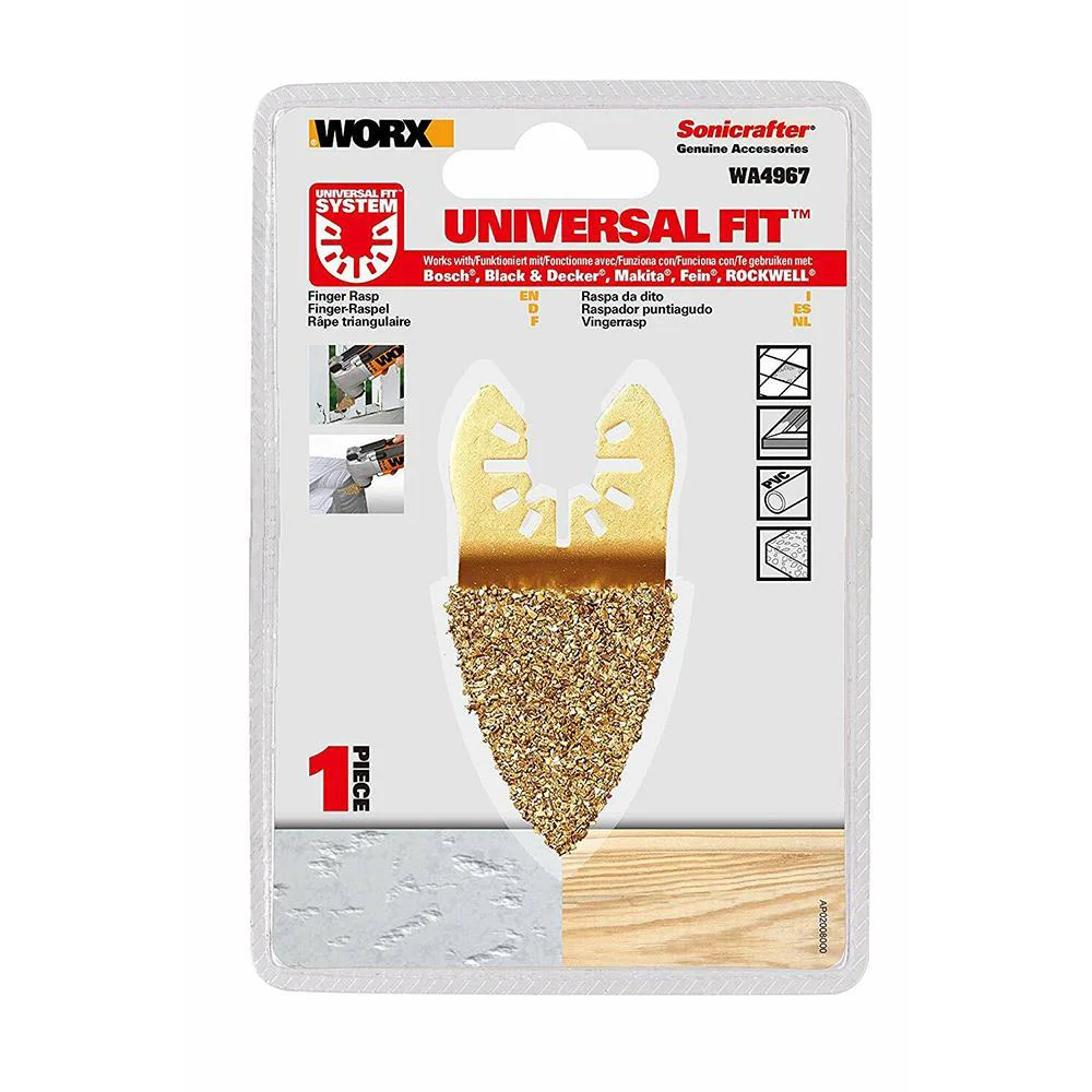 WORX WA4967 Çok Amaçlı Raspalama Makinası İçin 33x33mm Karbür Kaplama Harç, Boya, Yapıştırıcı Universal Parmak Zımpara Başlığı WORX WA4967 Çok Amaçlı Raspalama Makinası İçin 33x33mm Karbür Kaplama Harç, Boya, Yapıştırıcı Universal Parmak Zımpara Başlığı