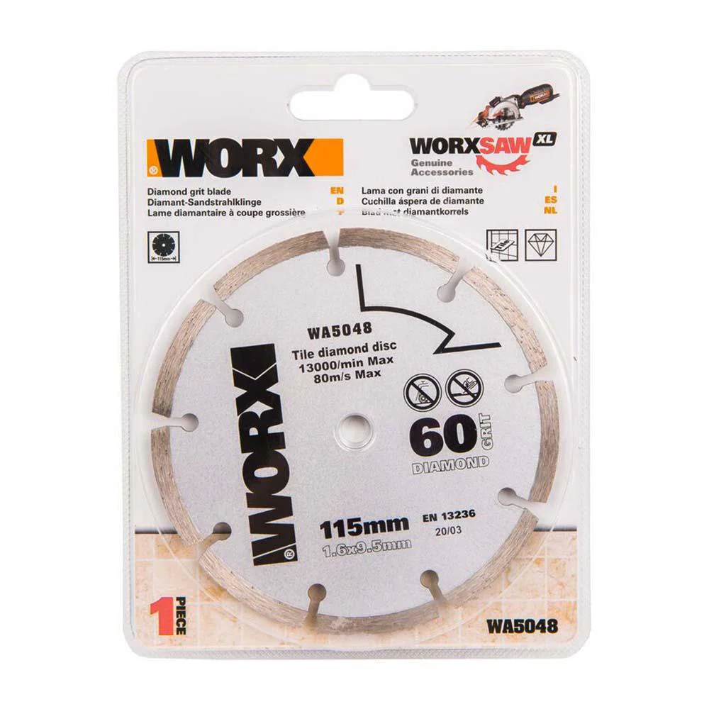 WORX WA5048 115x9,5mm Fayans, Seramik, Mermer Kesme Soketli Elmas Daire Testere Bıçağı WORX WA5048 115x9,5mm Fayans, Seramik, Mermer Kesme Soketli Elmas Daire Testere Bıçağı