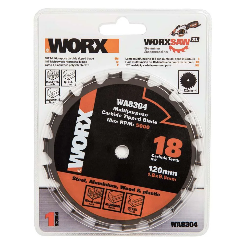 WORX WA8304 120x9,5mm Metal, Ahşap, PVC, Alüminyum Kesme, Elmas Daire Testere Bıçağı WORX WA8304 120x9,5mm Metal, Ahşap, PVC, Alüminyum Kesme, Elmas Daire Testere Bıçağı