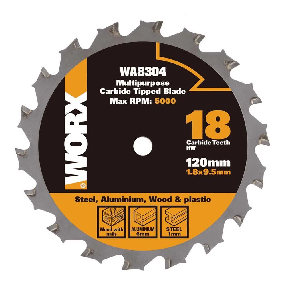 WORX WA8304 120x9,5mm Metal, Ahşap, PVC, Alüminyum Kesme, Elmas Daire Testere Bıçağı WORX WA8304 120x9,5mm Metal, Ahşap, PVC, Alüminyum Kesme, Elmas Daire Testere Bıçağı