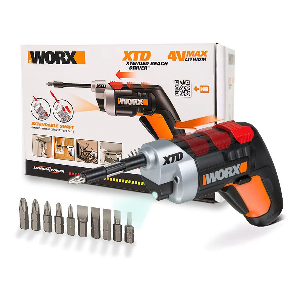 WORX WX252 4Volt/1.5Ah. Li-ion Şarjlı Tornavida + 10 adet Bits Uç WORX WX252 4Volt/1.5Ah. Li-ion Şarjlı Tornavida + 10 adet Bits Uç