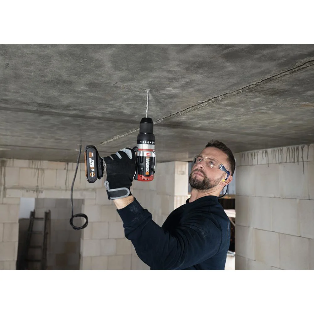 WORX WX354.9C 20Volt/2.0Ah Li-ion Tek Akülü Kömürsüz Profesyonel Darbeli Şarjlı Matkap WORX WX354.9C 20Volt/2.0Ah Li-ion Tek Akülü Kömürsüz Profesyonel Darbeli Şarjlı Matkap